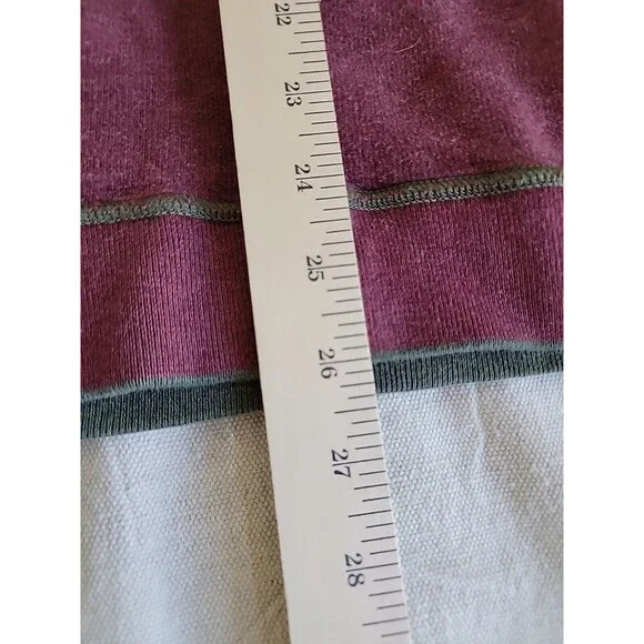 Tommy Bahama Mens XL 1/4 Zip Pullover Green Purple Reversible Logo Casual Solid - Picture 15 of 15